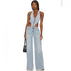 Stylish Blue Denim Jumpsuit